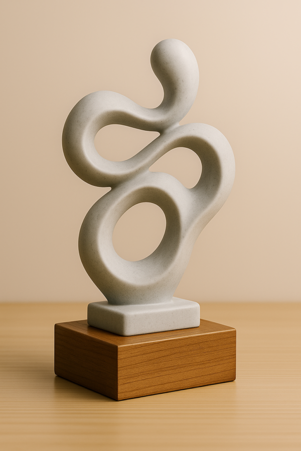 Abstract Loop Sculpture STL – Minimalist Modern Art | 3D Printable File