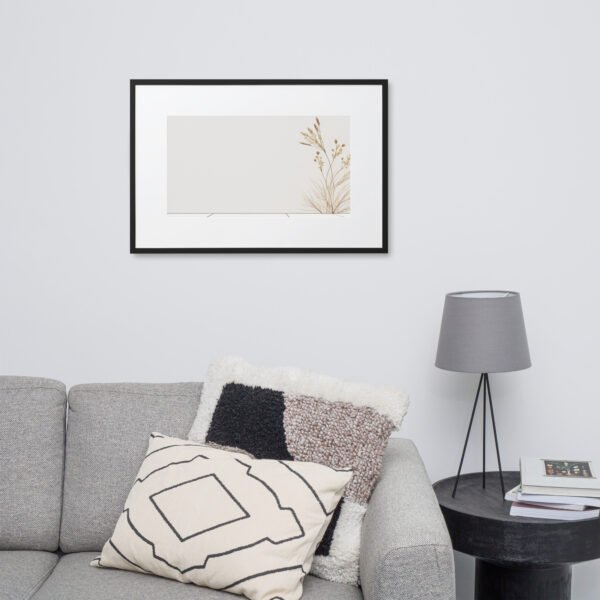 Minimalist Botanical Wall Art – Neutral Aesthetic Plant Print – Modern Boho Home Decor