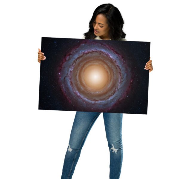 Cosmic Spiral Galaxy Wall Poster | Minimalist Astral Home Decor