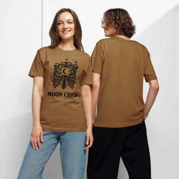 Moon Child T-Shirt – Mystical Celestial Rib Cage Moon Minimalist Design