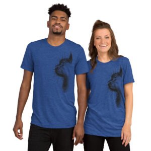 Minimalist Cat T-Shirt | Artistic Feline Silhouette in Dark Aesthetic